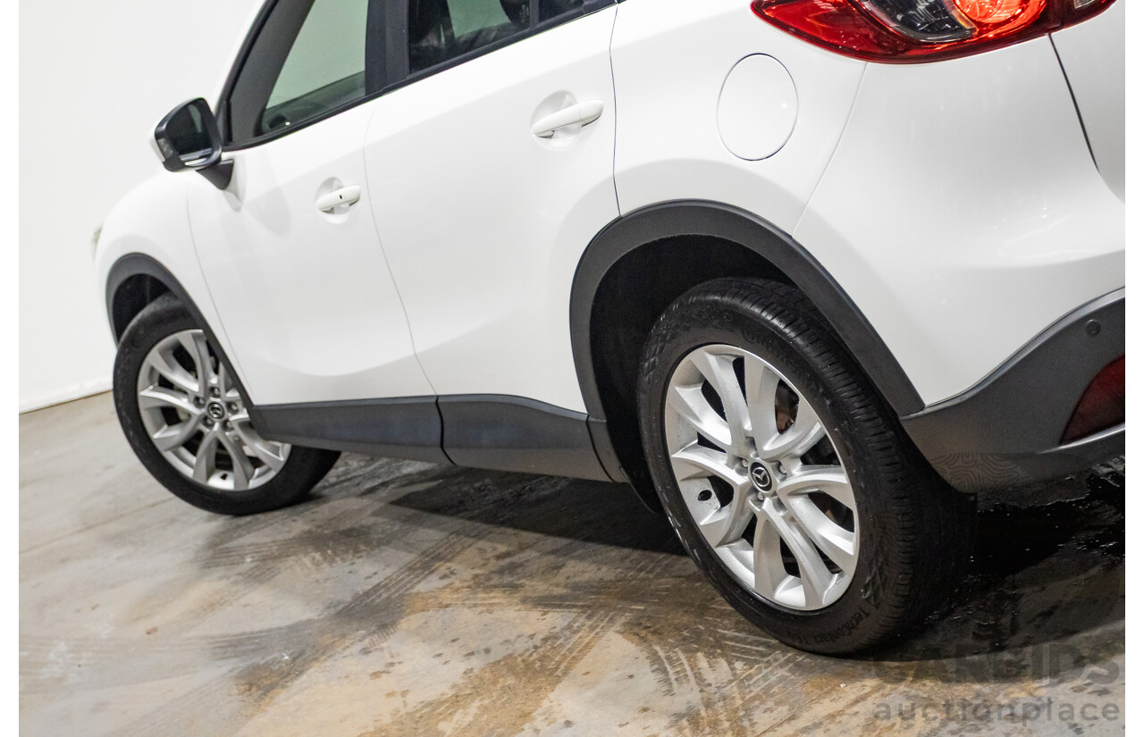 6/2014 Mazda CX-5 Grand Tourer (AWD) MY13 Upgrade 4d Wagon White Turbo Diesel 2.2L