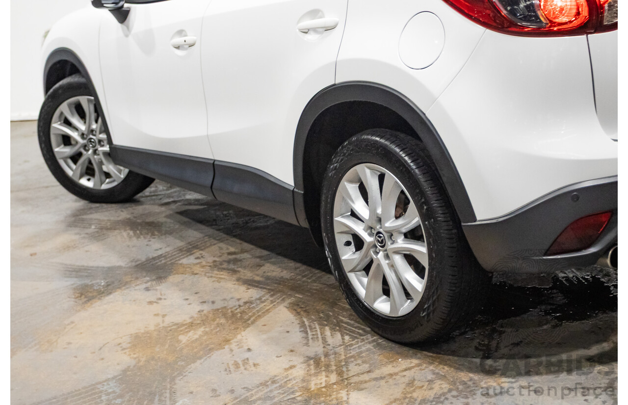 6/2014 Mazda CX-5 Grand Tourer (AWD) MY13 Upgrade 4d Wagon White Turbo Diesel 2.2L