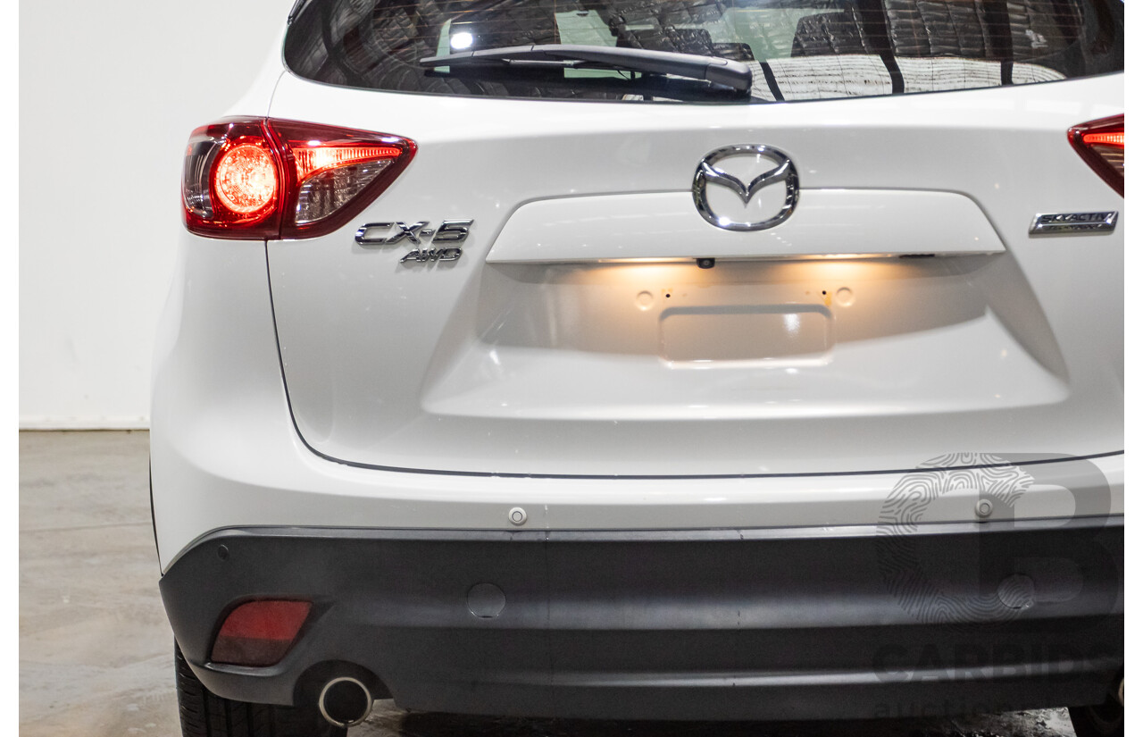 6/2014 Mazda CX-5 Grand Tourer (AWD) MY13 Upgrade 4d Wagon White Turbo Diesel 2.2L