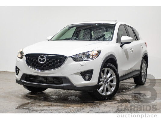 6/2014 Mazda CX-5 Grand Tourer (AWD) MY13 Upgrade 4d Wagon White Turbo Diesel 2.2L