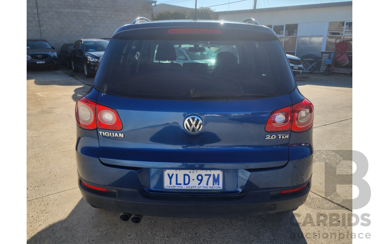 7/2010 Volkswagen Tiguan 103 TDI 5NC MY10 4d Wagon Blue 2.0L