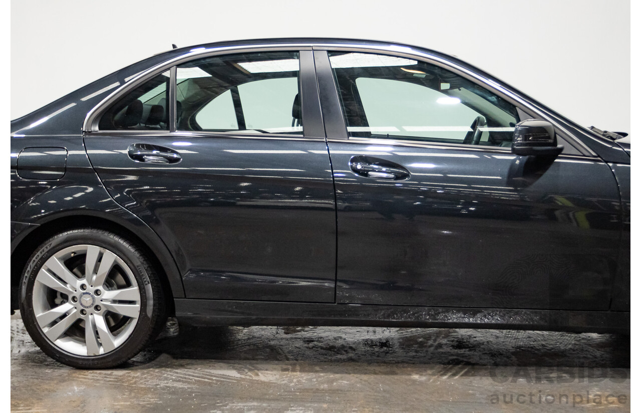 3/2012 Mercedes-Benz C200 BE W204 MY12 4d Sedan Magnetite Black Turbo 1.8L