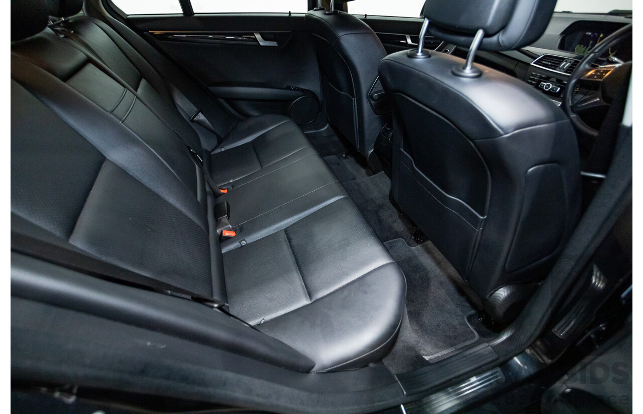 3/2012 Mercedes-Benz C200 BE W204 MY12 4d Sedan Magnetite Black Turbo 1.8L