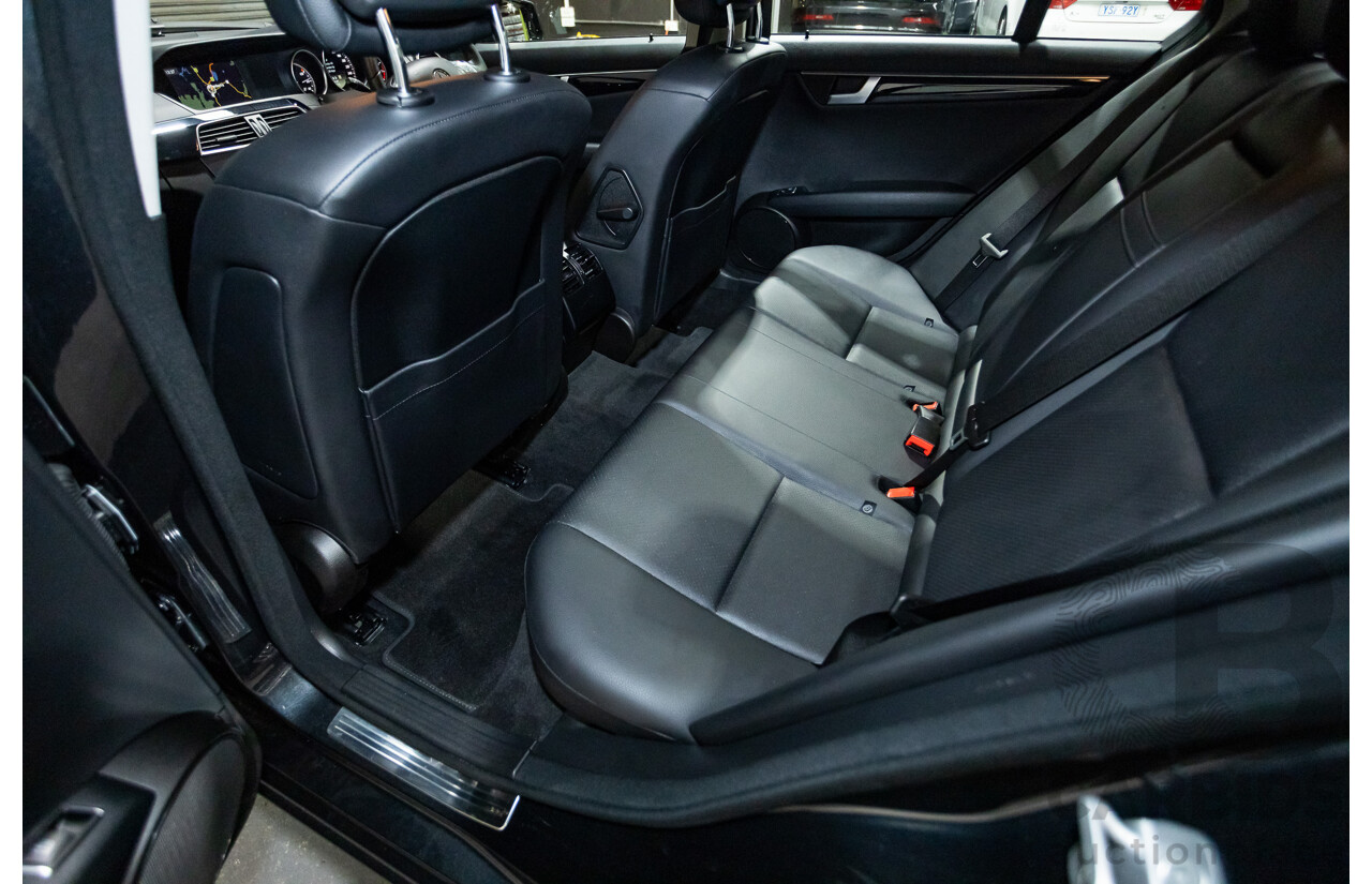 3/2012 Mercedes-Benz C200 BE W204 MY12 4d Sedan Magnetite Black Turbo 1.8L