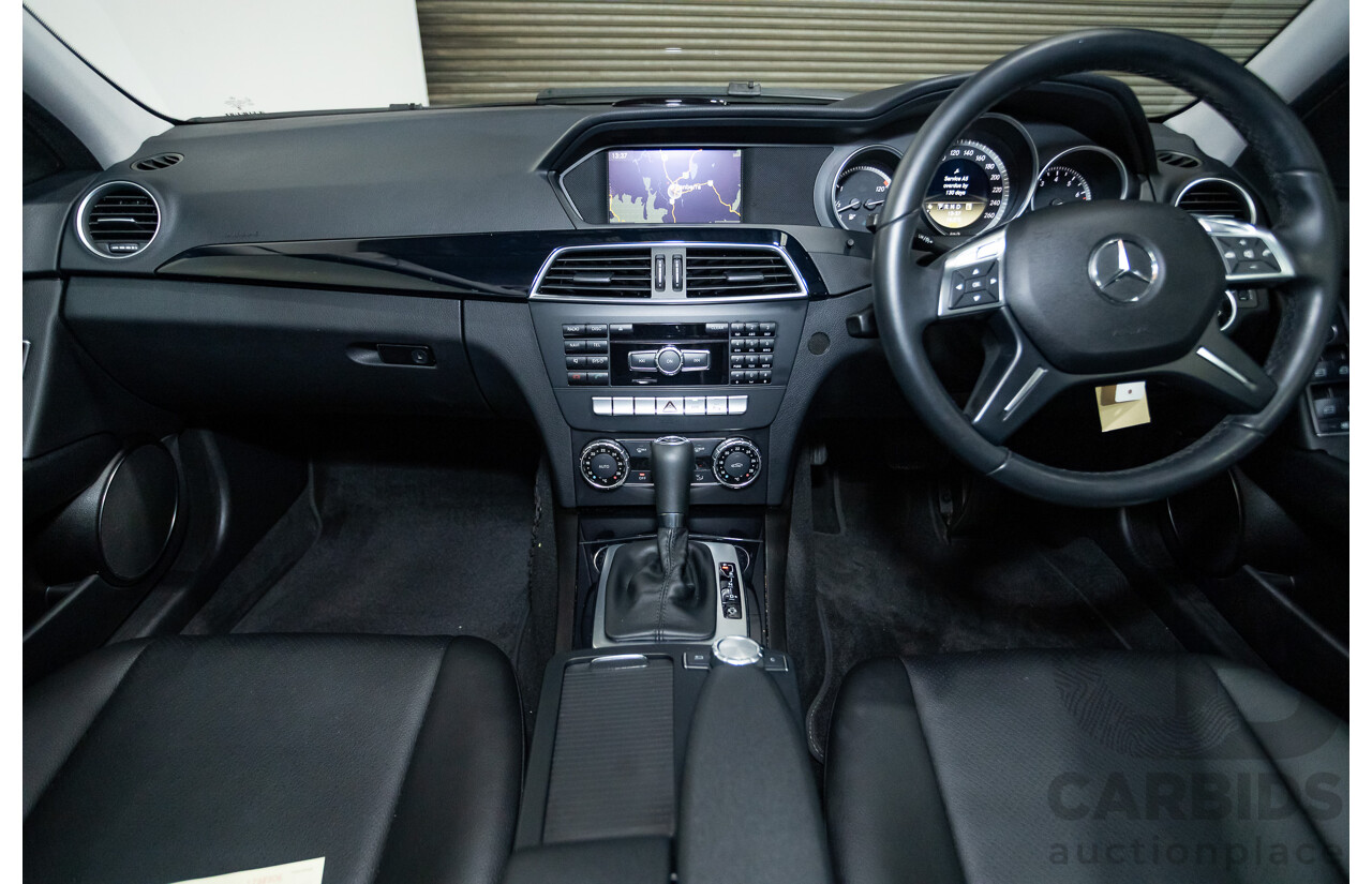 3/2012 Mercedes-Benz C200 BE W204 MY12 4d Sedan Magnetite Black Turbo 1.8L