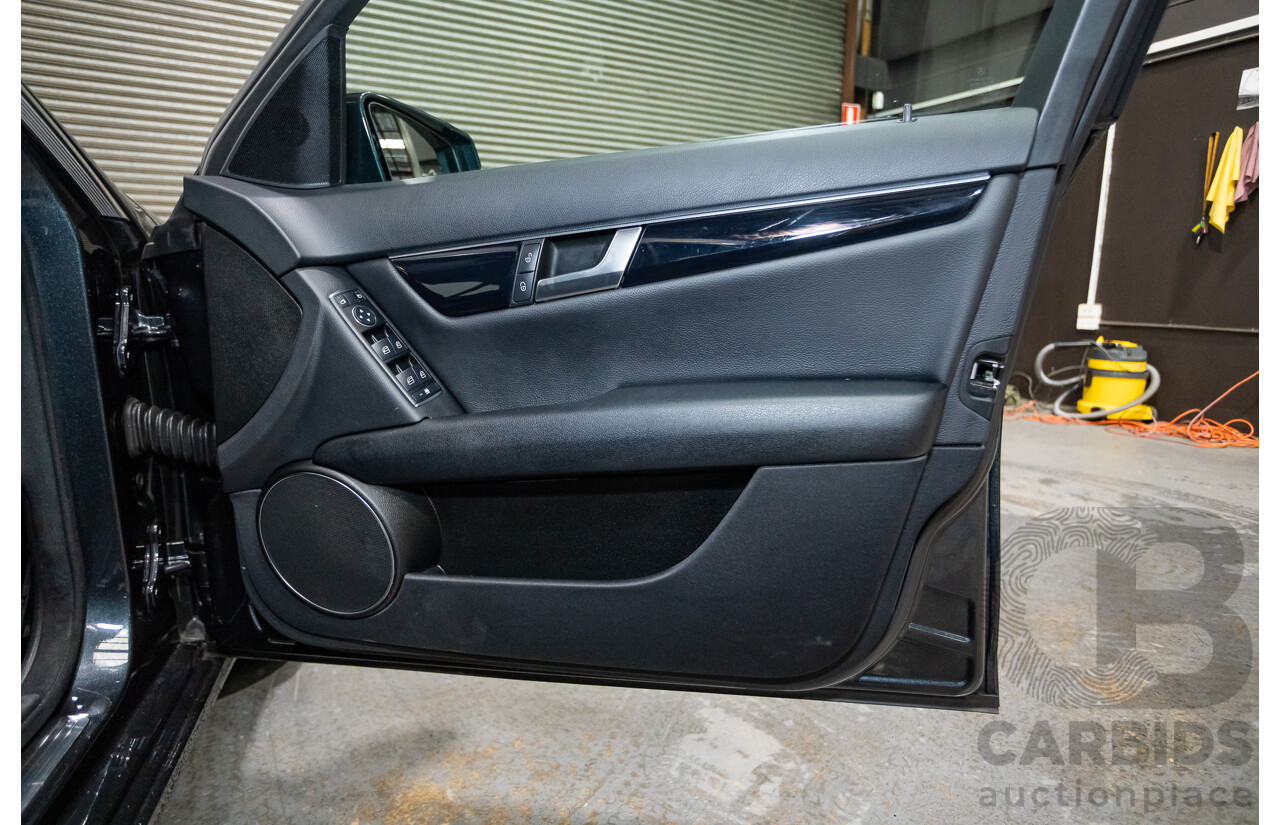 3/2012 Mercedes-Benz C200 BE W204 MY12 4d Sedan Magnetite Black Turbo 1.8L