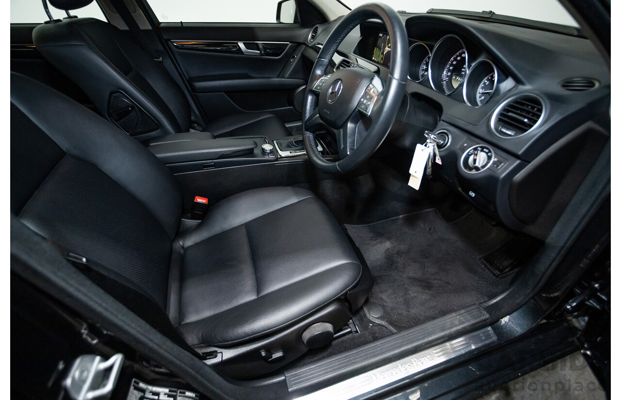 3/2012 Mercedes-Benz C200 BE W204 MY12 4d Sedan Magnetite Black Turbo 1.8L