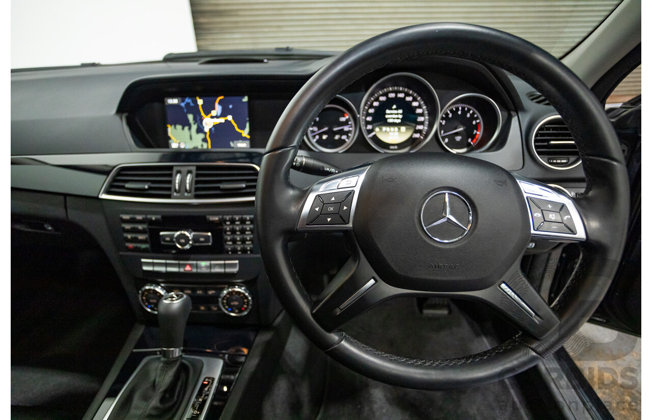 3/2012 Mercedes-Benz C200 BE W204 MY12 4d Sedan Magnetite Black Turbo 1.8L