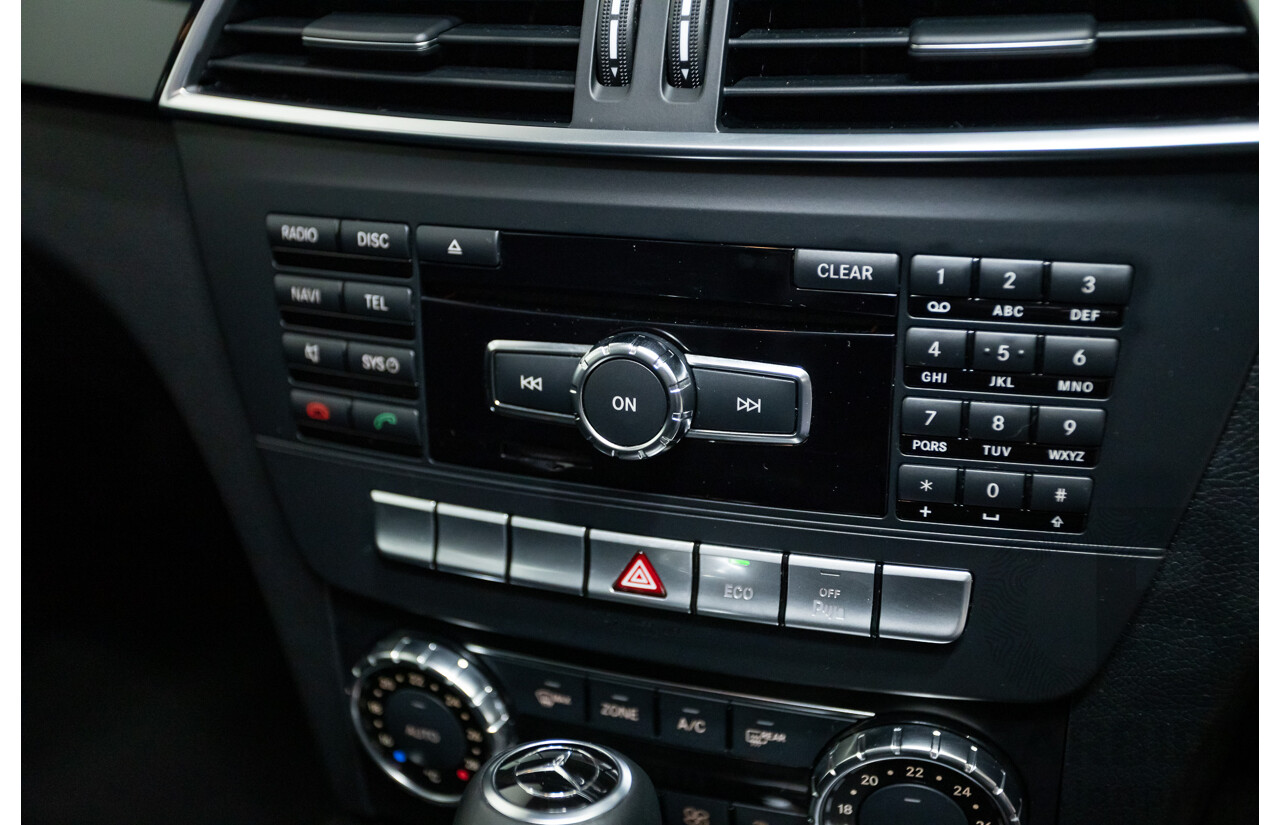 3/2012 Mercedes-Benz C200 BE W204 MY12 4d Sedan Magnetite Black Turbo 1.8L