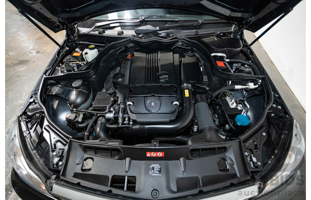 3/2012 Mercedes-Benz C200 BE W204 MY12 4d Sedan Magnetite Black Turbo 1.8L