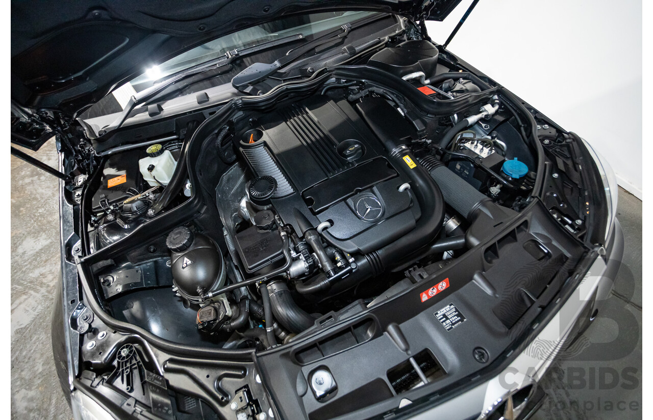 3/2012 Mercedes-Benz C200 BE W204 MY12 4d Sedan Magnetite Black Turbo 1.8L