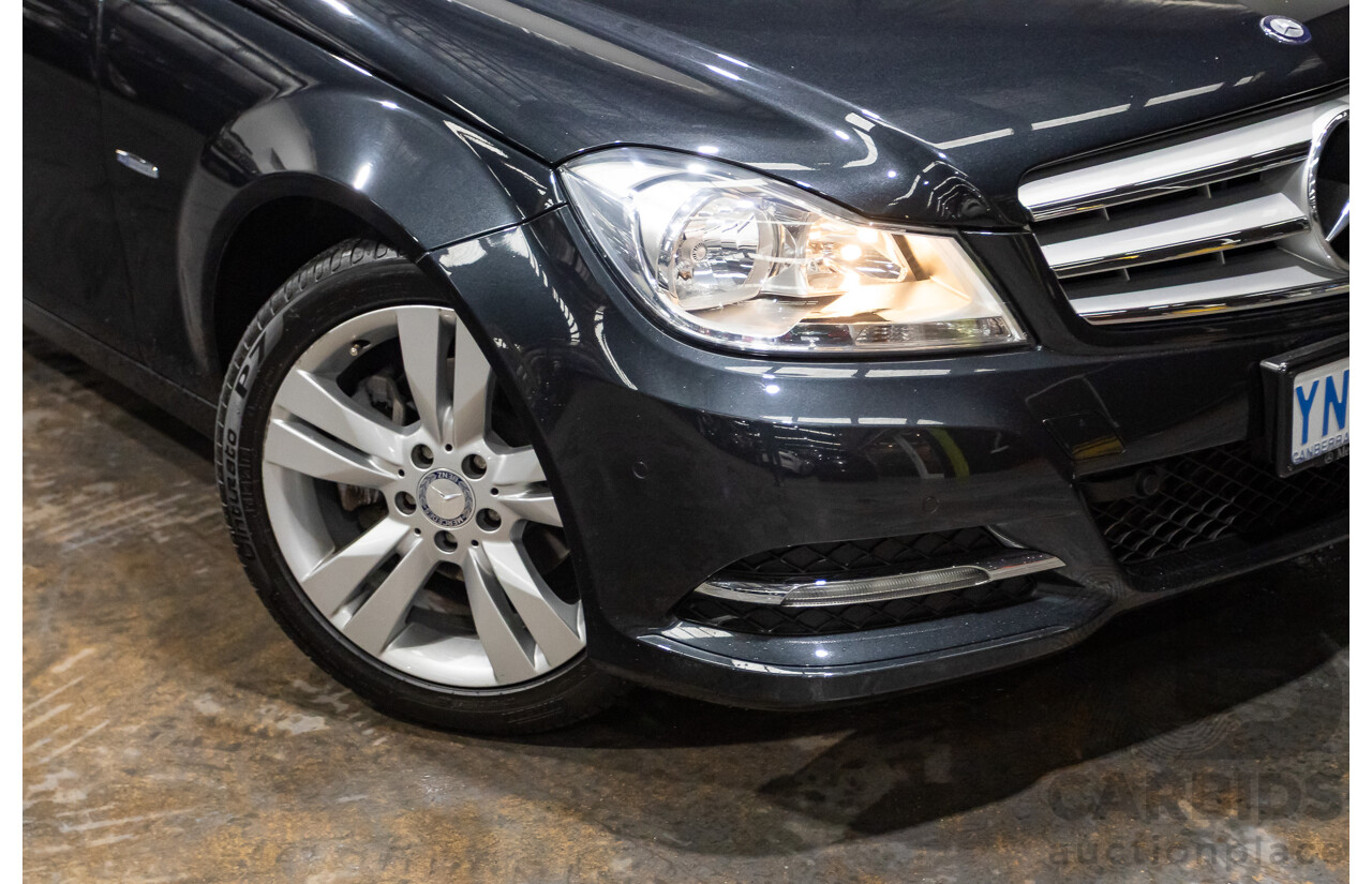 3/2012 Mercedes-Benz C200 BE W204 MY12 4d Sedan Magnetite Black Turbo 1.8L