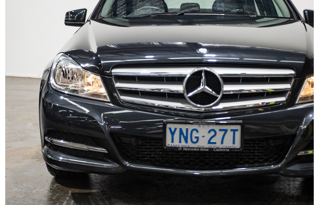 3/2012 Mercedes-Benz C200 BE W204 MY12 4d Sedan Magnetite Black Turbo 1.8L