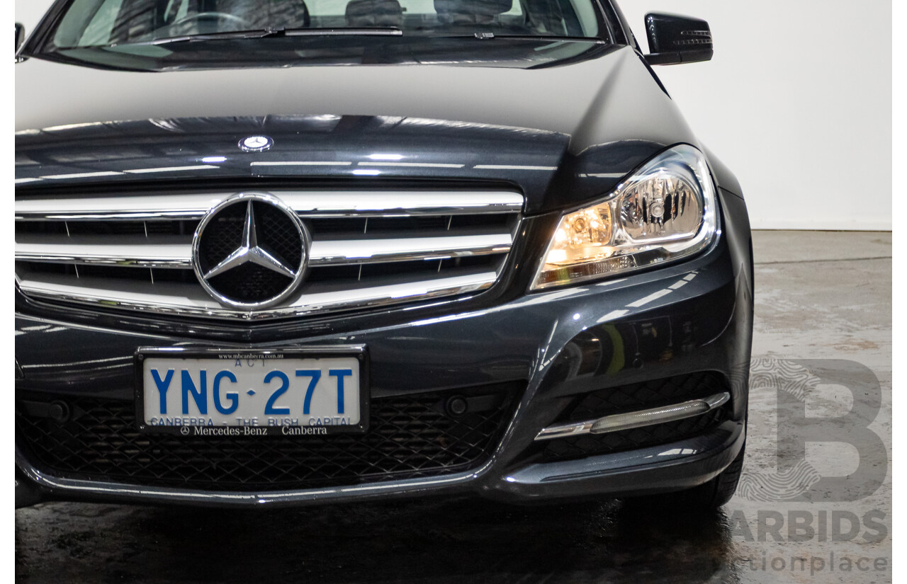 3/2012 Mercedes-Benz C200 BE W204 MY12 4d Sedan Magnetite Black Turbo 1.8L