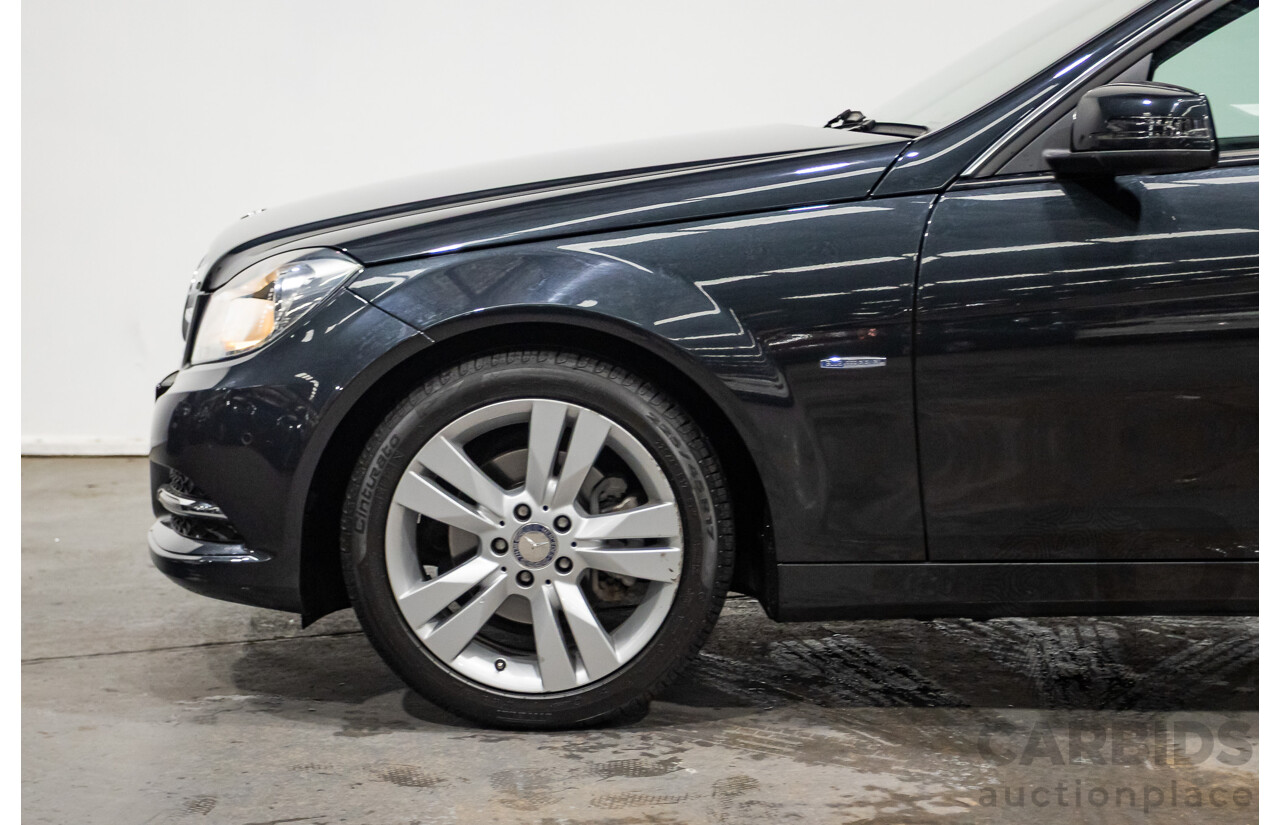 3/2012 Mercedes-Benz C200 BE W204 MY12 4d Sedan Magnetite Black Turbo 1.8L