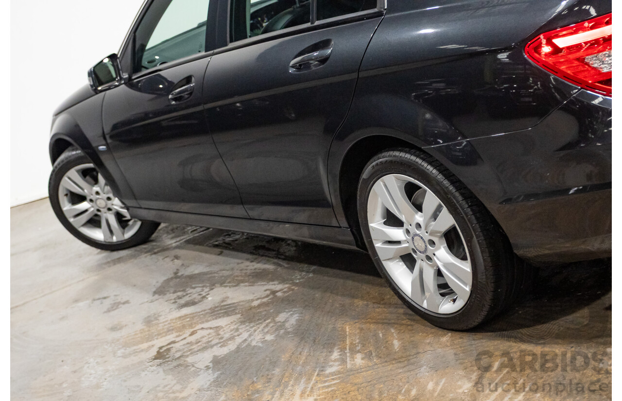 3/2012 Mercedes-Benz C200 BE W204 MY12 4d Sedan Magnetite Black Turbo 1.8L