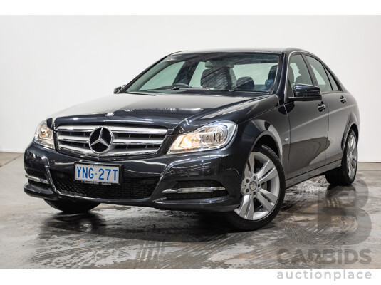 3/2012 Mercedes-Benz C200 BE W204 MY12 4d Sedan Magnetite Black Turbo 1.8L