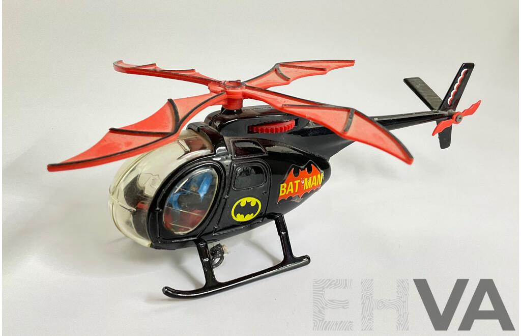 Vintage Corgi Toys Diecast Bat-Copter, Made in Great Britain
