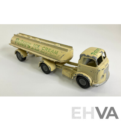 Vintage Diecast Micro Models Commer Tanker, Peters Ice Cream