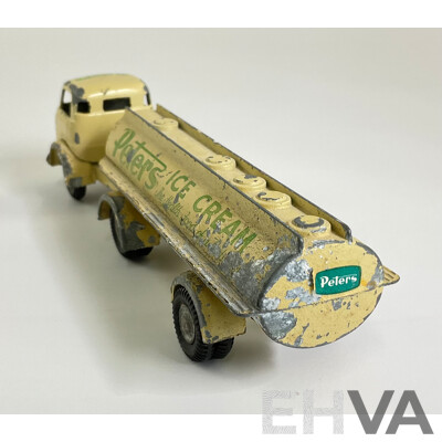 Vintage Diecast Micro Models Commer Tanker, Peters Ice Cream