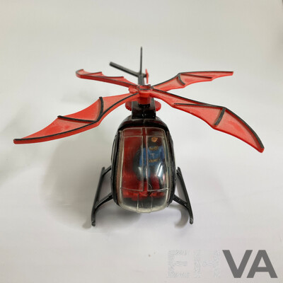 Vintage Corgi Toys Diecast Bat-Copter, Made in Great Britain