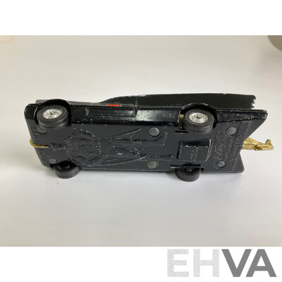 Vintage Corgi Toys Diecast Batmobile with Bat-Boat and Trailer, Made in Great Britain