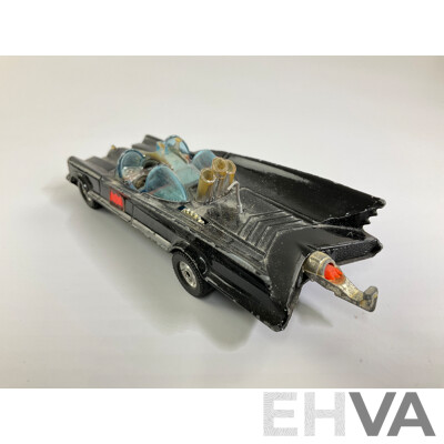 Vintage Corgi Toys Diecast Batmobile with Batman, Robin and Two Missiles Made in Great Britain