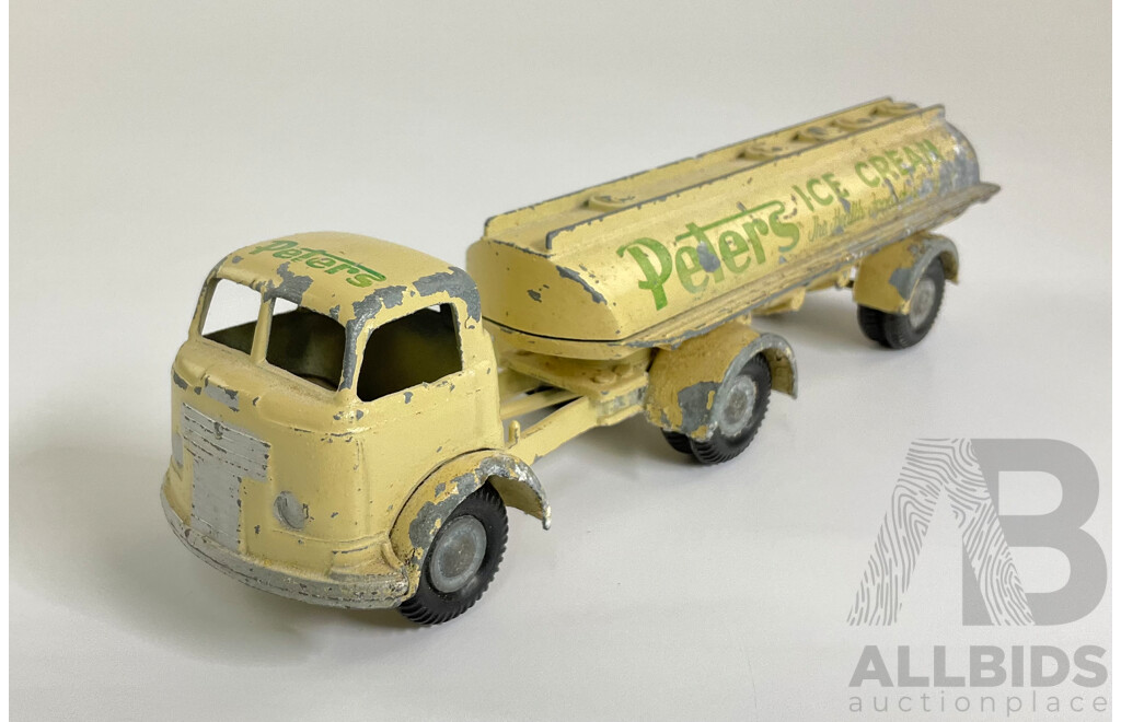 Vintage Diecast Micro Models Commer Tanker, Peters Ice Cream