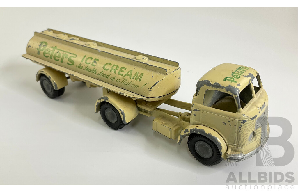 Vintage Diecast Micro Models Commer Tanker, Peters Ice Cream