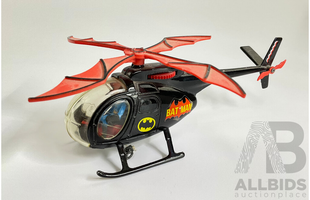 Vintage Corgi Toys Diecast Bat-Copter, Made in Great Britain