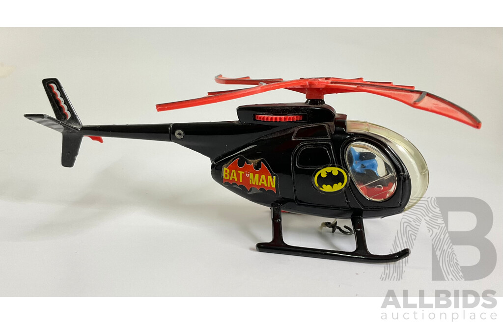Vintage Corgi Toys Diecast Bat-Copter, Made in Great Britain