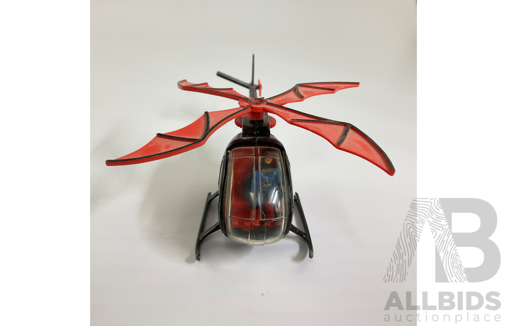 Vintage Corgi Toys Diecast Bat-Copter, Made in Great Britain