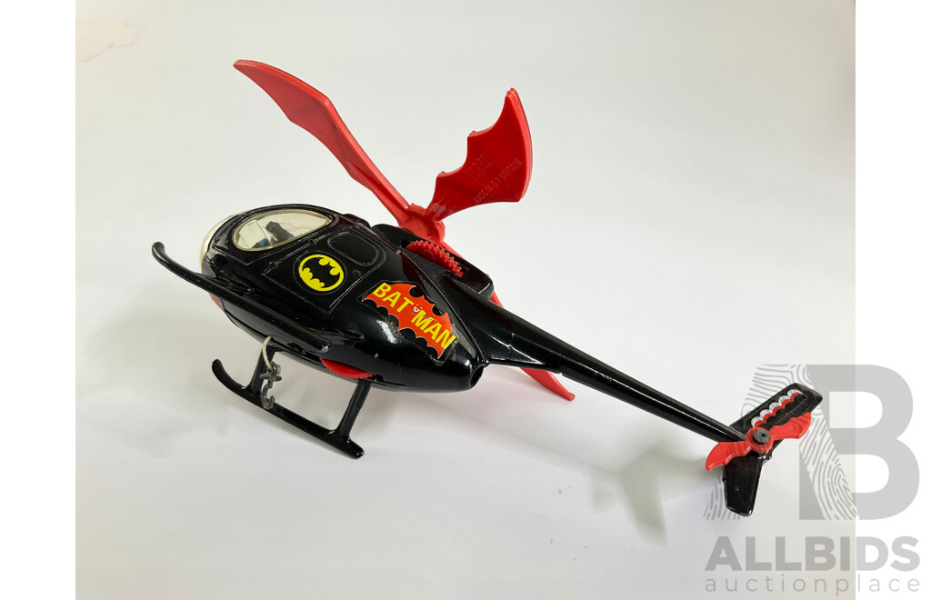 Vintage Corgi Toys Diecast Bat-Copter, Made in Great Britain