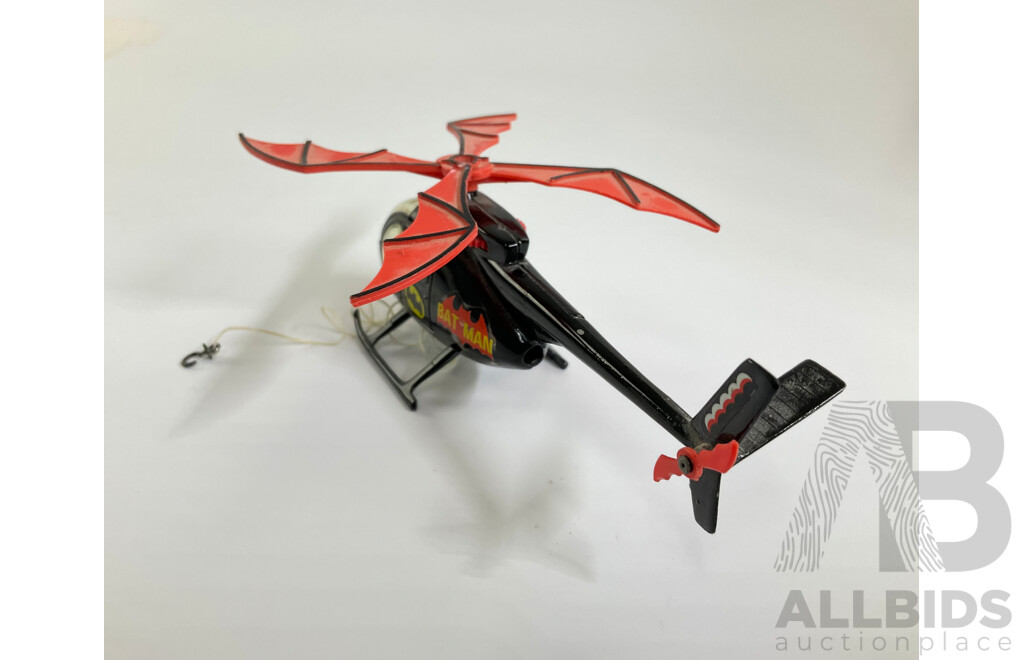Vintage Corgi Toys Diecast Bat-Copter, Made in Great Britain