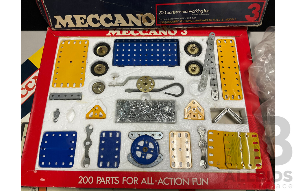 Vintage John Sands Monopoly Board Game with Meccano Number Three Set