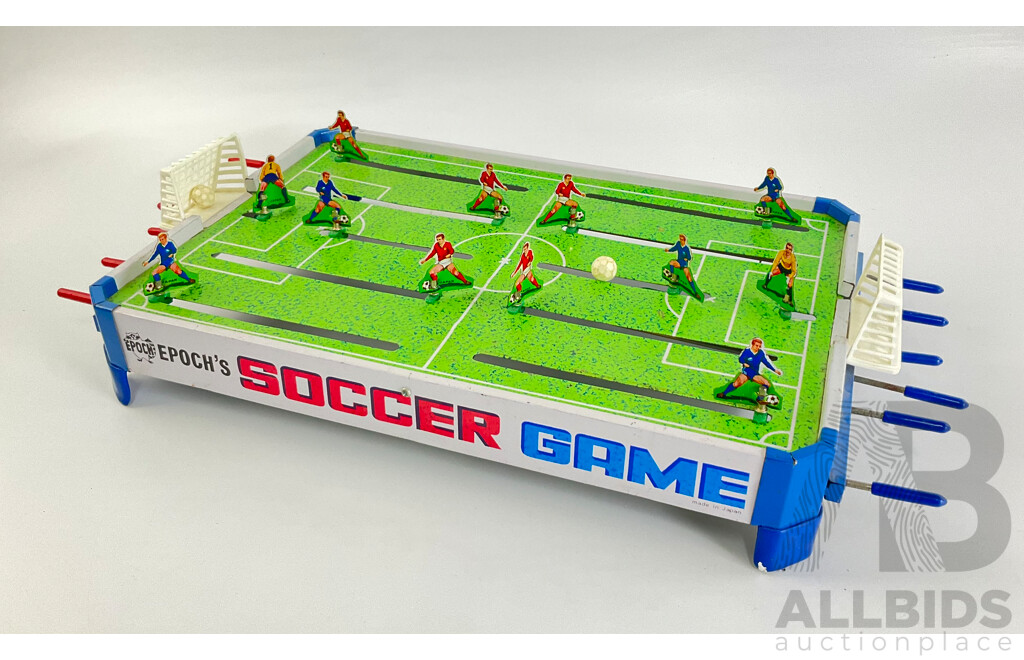 Vintage Epoch's Pressed Steel Soccer Game, Made in Japan