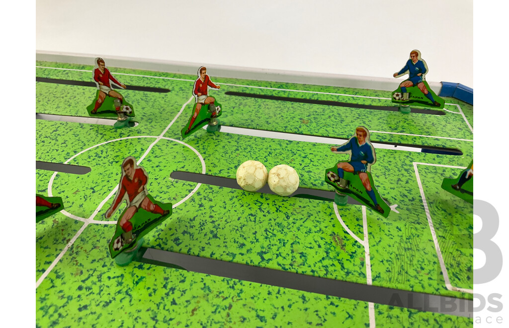 Vintage Epoch's Pressed Steel Soccer Game, Made in Japan