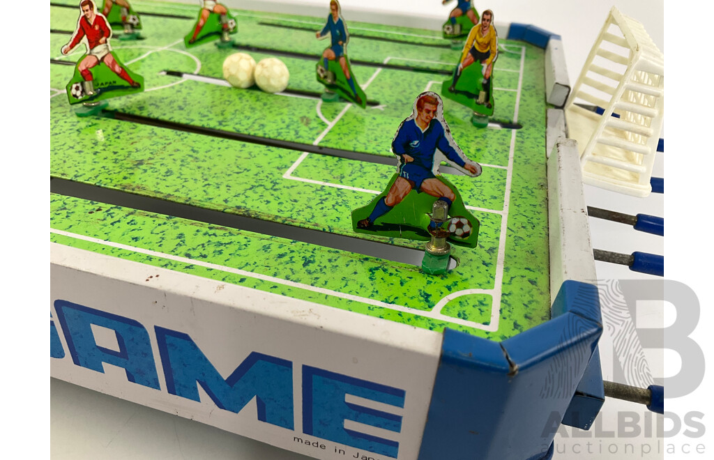 Vintage Epoch's Pressed Steel Soccer Game, Made in Japan