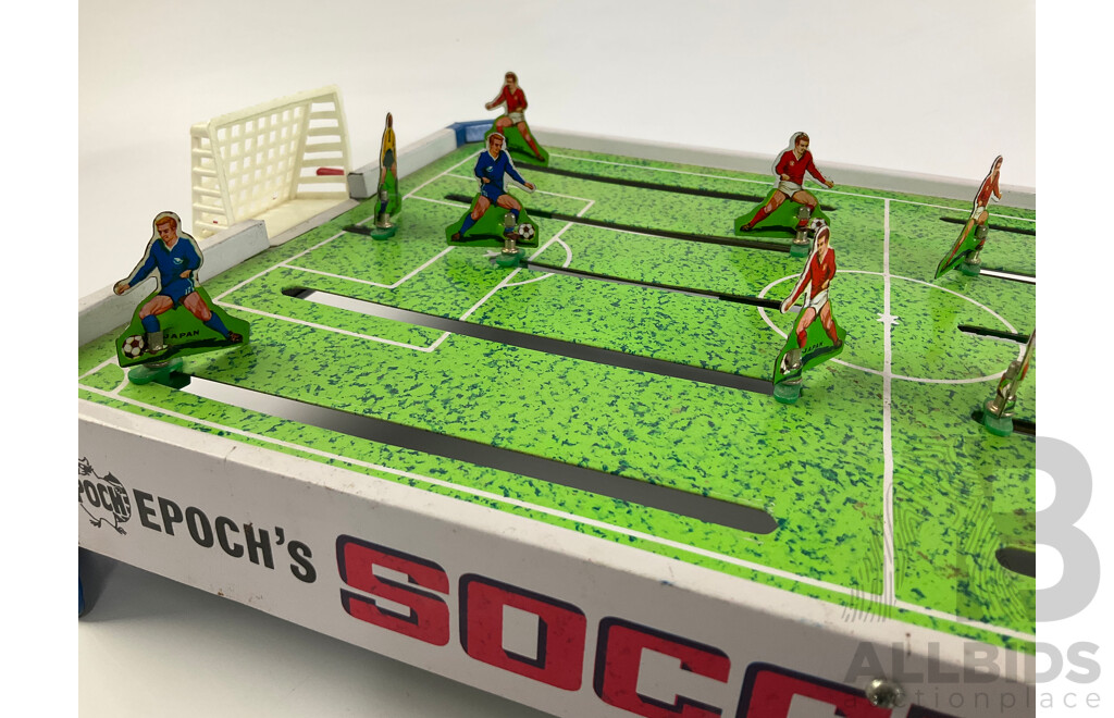 Vintage Epoch's Pressed Steel Soccer Game, Made in Japan
