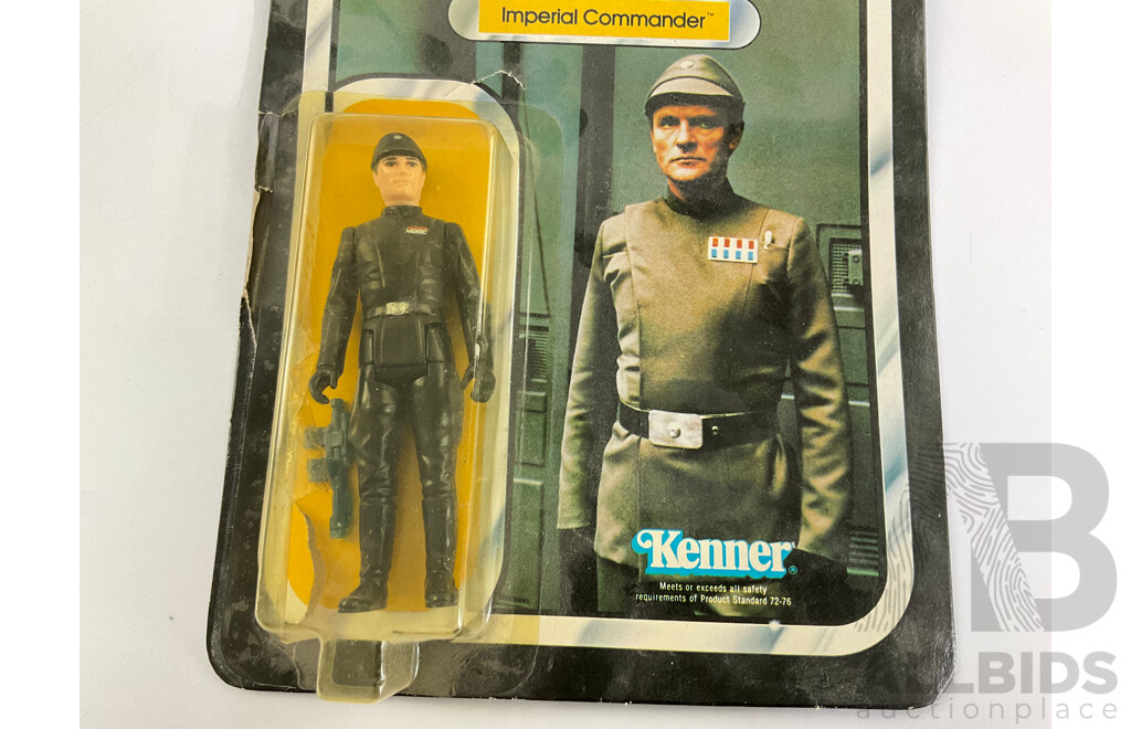 Vintage Kenner Star Wars Empire Strikes Back Imperial Commander Figurine with Original Packaging