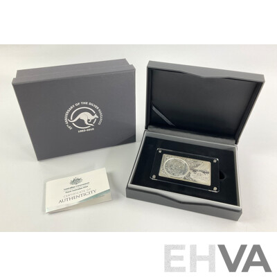 Australian RAM 2018 Three Ounce Silver Coin and Bar Set, 25th Anniversary of the Silver Kangaroo .999