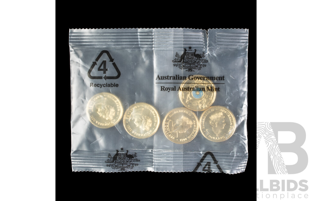 Fifteen Australian RAM 2022 UNC Two Dollar Coins Including 2020 75 Years End of WW2, 2022 Front Line Workers, 2021 Ambulance Services