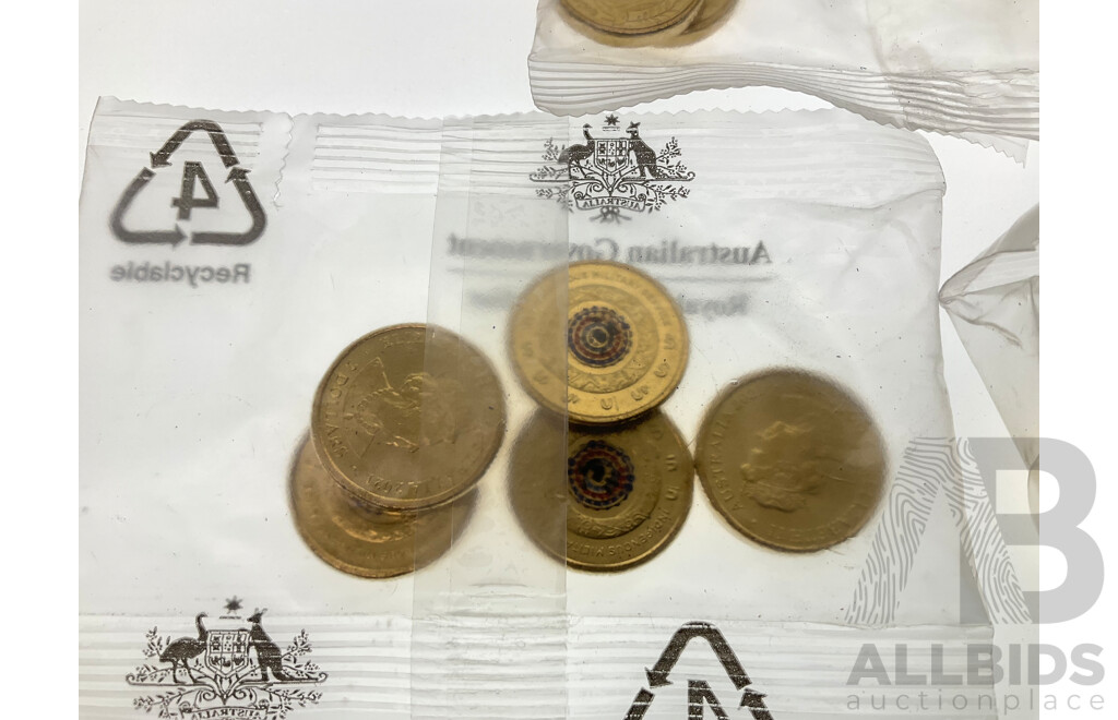 Fifteen Australian RAM Commemorative Two Dollar Coins Including 2020 Firefighters, 2021 Indigenous Military Service, 2022 Front Line Workers