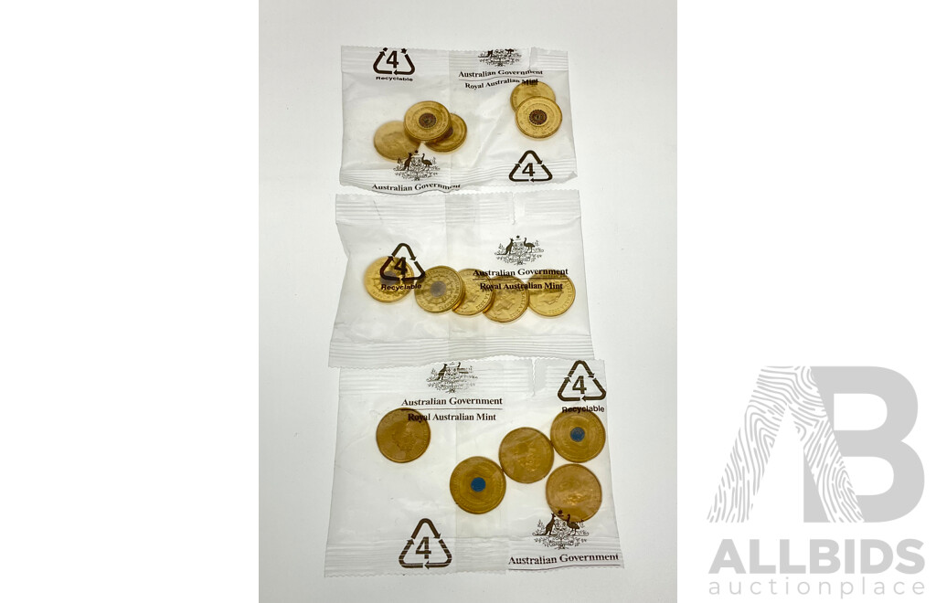 Fifteen Australian RAM Commemorative Two Dollar Coins Including 2022 Front Line Workers, 2021 Indigenous Military Service, 2022 75th Anniversary Peace Keeping