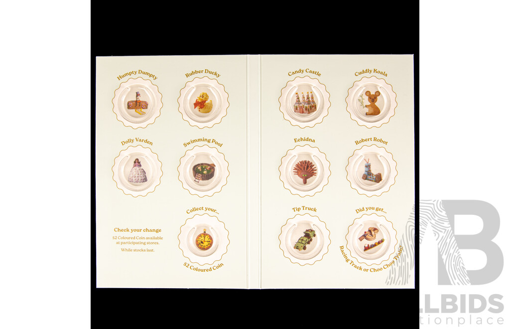 Australian 2025 Women's Weekly One Dollar Coins and Folder, Children's Birthday Cake Book