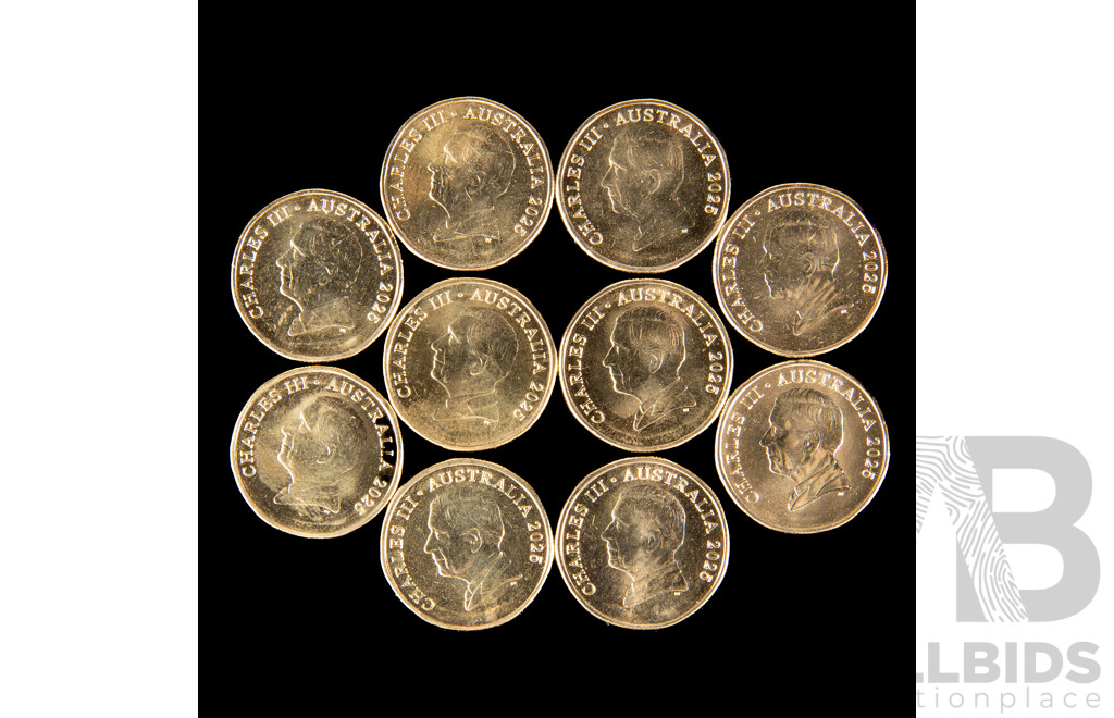 Australian 2025 Women's Weekly One Dollar Coins and Folder, Children's Birthday Cake Book