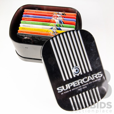 Australian RAM 2020 Nine Fifty Cent Coin Supercars Set, 60 Years of Australian Touring Car Chapionship