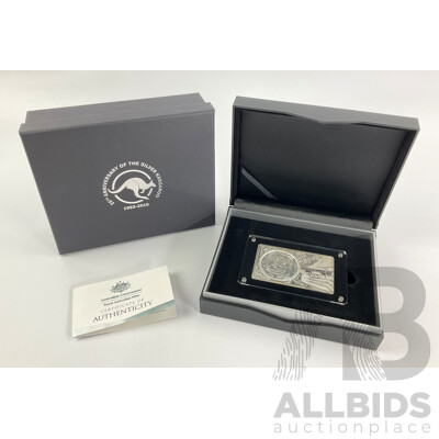 Australian RAM 2018 Three Ounce Silver Coin and Bar Set, 25th Anniversary of the Silver Kangaroo .999