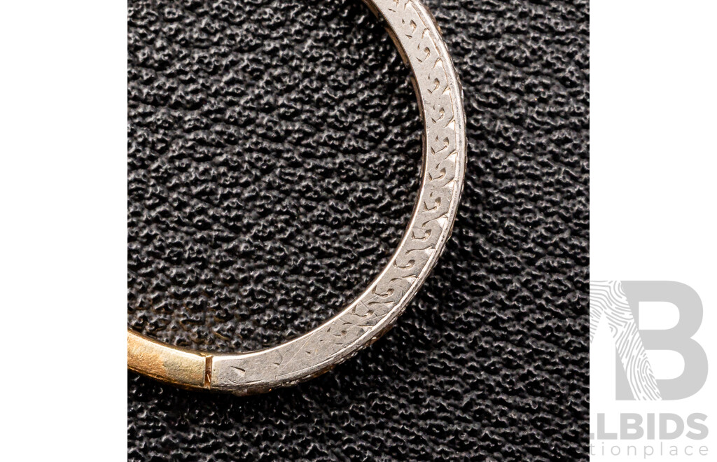18ct Antique Old Cut Diamond Eternity Ring, Est TDW 0.36ct, Size M, 3.49 Grams