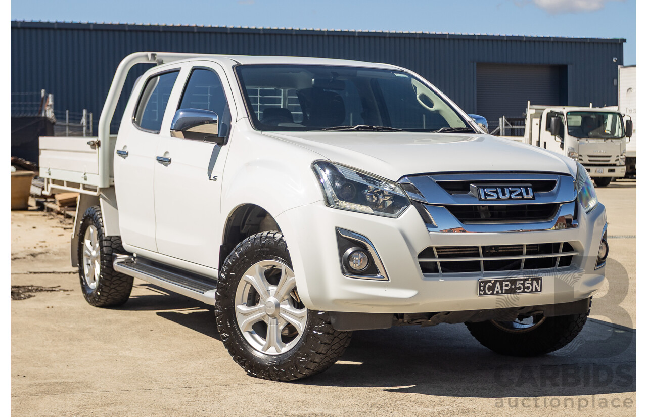 03/2017 Isuzu D-Max LS-U  (4x4)  TF MY17 Crew Cab Utility White Turbo Diesel 3.0L